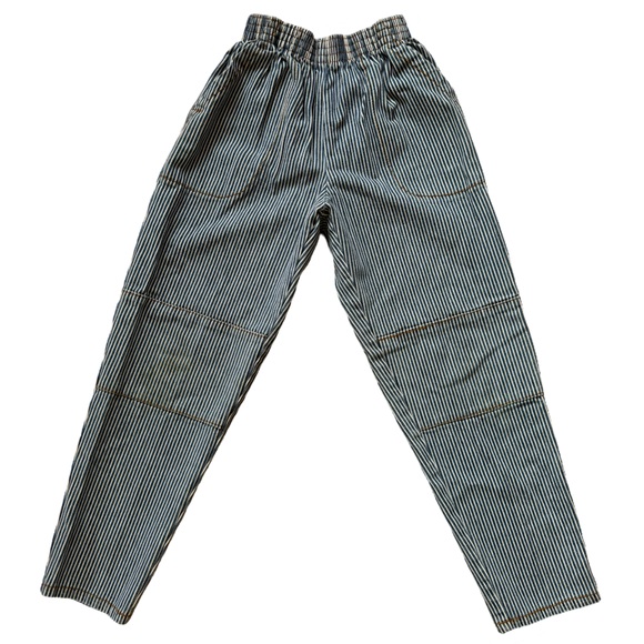 Vintage Please Mum Denim Pinstripe Jeans Cotton Extra Comfort Bossnova Tag - Picture 2 of 12